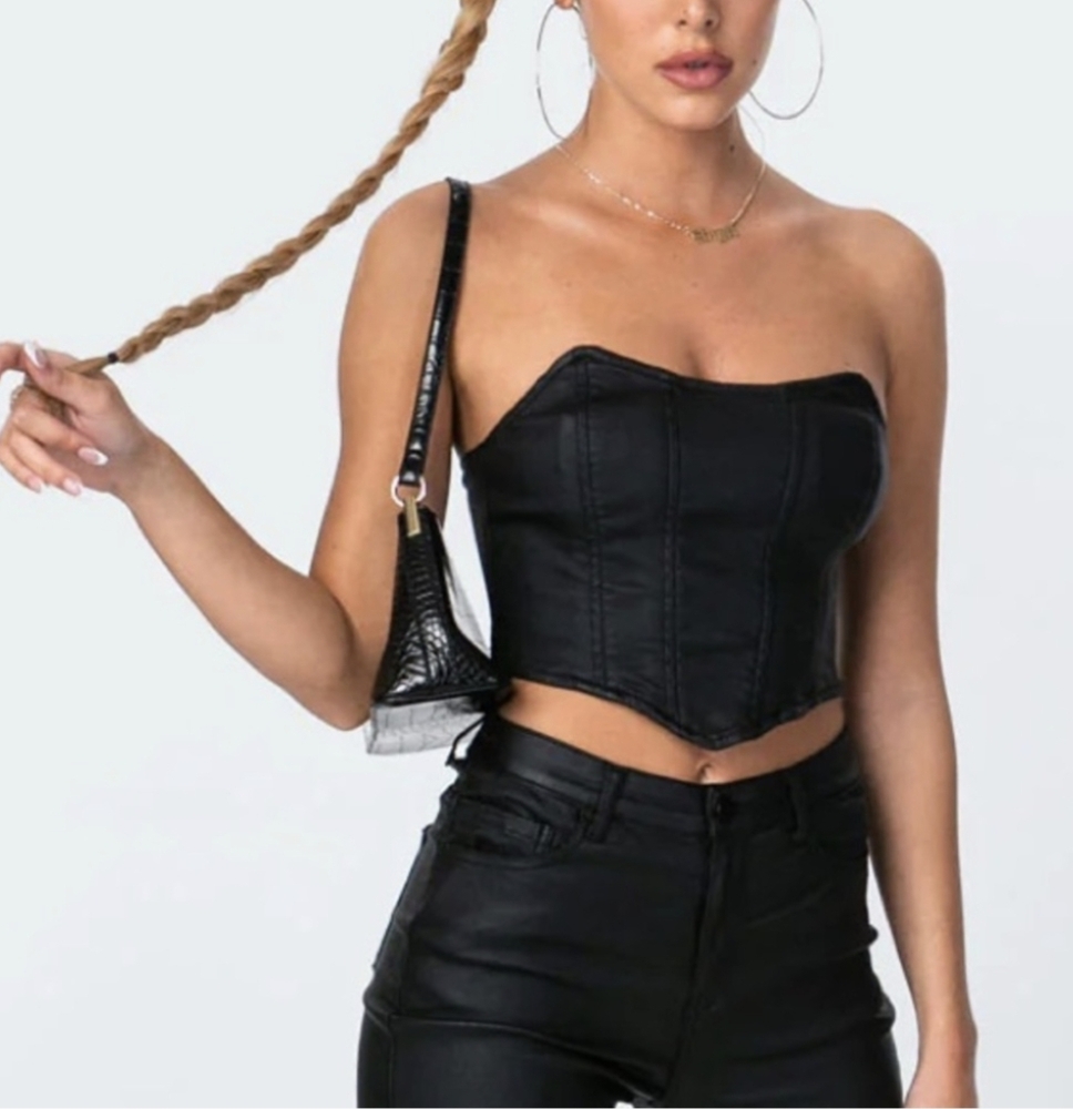 Edikted Corset Crop Tube Top